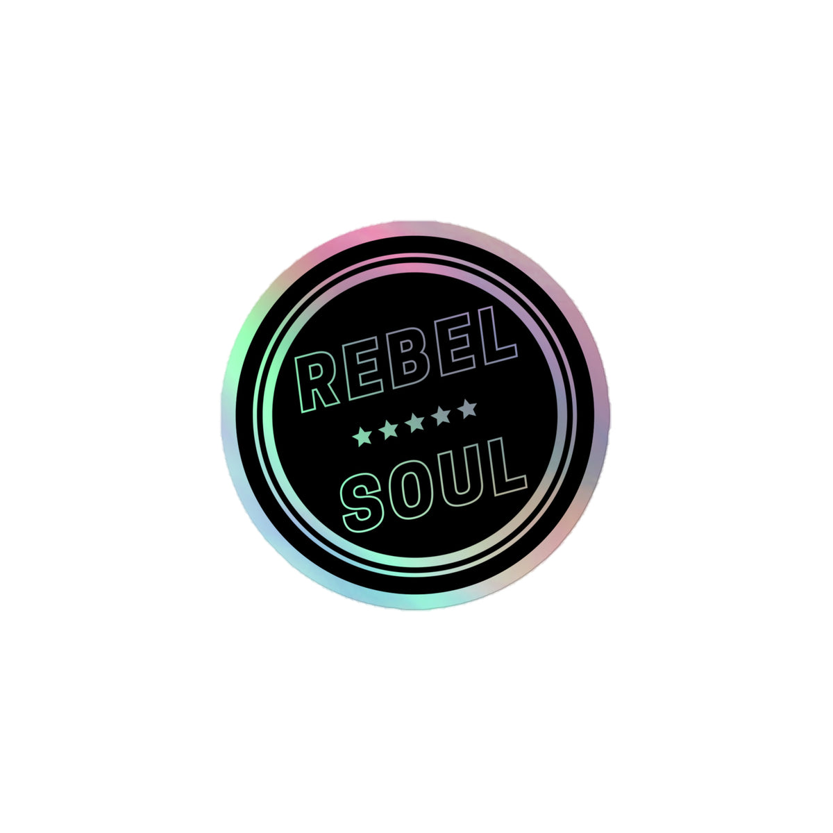 Holographic Rebel Soul Stickers